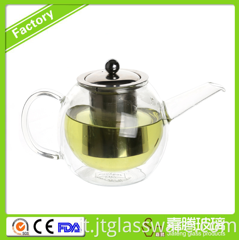 Double Wall Glass Teapot